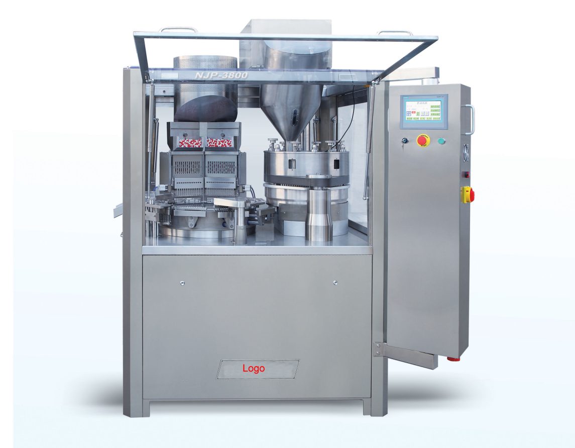 NJP-3800 High-Speed Capsule Filling System - full machine view with control panel and production stations