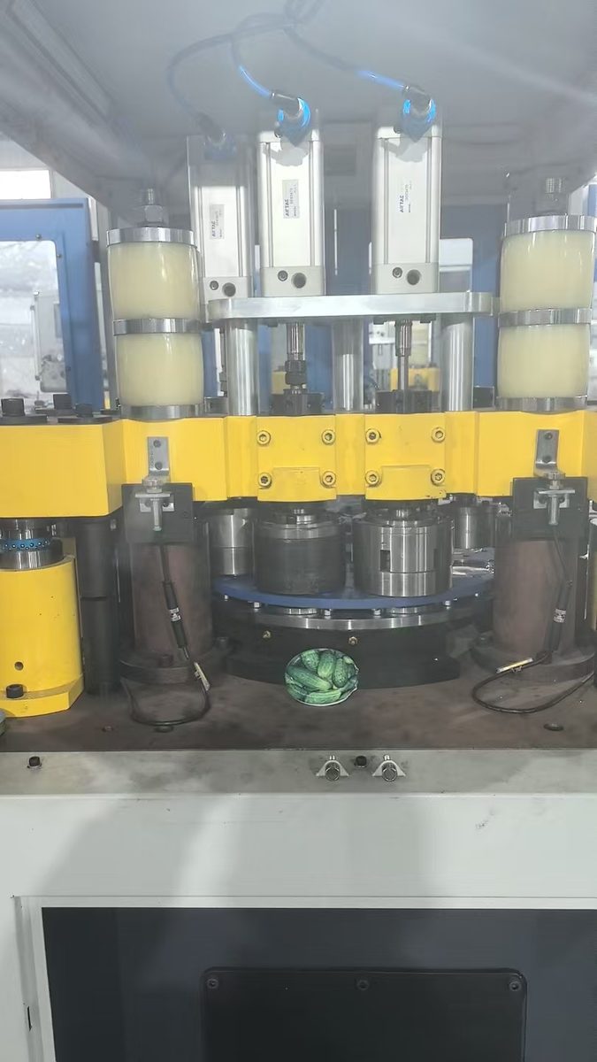 YC-60 High-Speed Metal Can Making Machine - full machine view with control panel and production stations